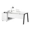 ASPEN Executive Desk 220cm - White & Black