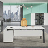 ASPEN Executive Desk Reversible 220-240cm - White & Black