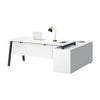 ASPEN Executive Desk 220cm - White & Black