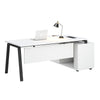 ASPEN Executive Desk 220cm - White & Black