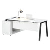 ASPEN Executive Desk 220cm - White & Black