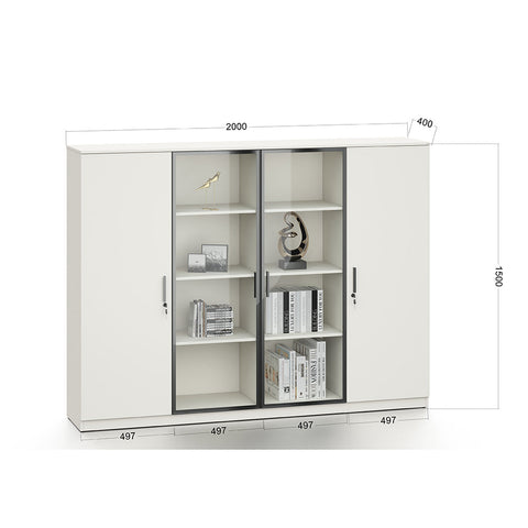 ASPEN Display Unit 240cm - White - innovatec.com.au