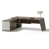 ANDERS Executive Desk Reversible Return 2.2M - Hazelnut & Beige