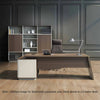ANDERS Executive Desk Reversible Return 1.4M - Hazelnut & Beige
