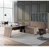 ANDERS Executive Desk Reversible Return 1.4M - Hazelnut & Beige