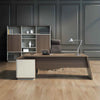 ANDERS Executive Desk Reversible Return 2.0M - Hazelnut & Beige