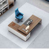ANDERS Executive Desk Reversible Return 2.0M - Hazelnut & Beige