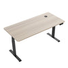 MARLO Single Workstation with Lift 1.4M - Oak & Black
