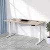 MARLO Single Workstation with Lift 1.4M - Oak & White