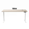MARLO Workstation Single Lift - 1.6m - White & Oak