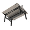 MARLO 2 People Workstation Dual Lift 1.4M - Oak & Black