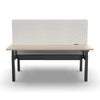 MARLO 2 People Workstation Dual Lift 1.4M - Oak & Black