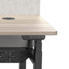MARLO 2 People Workstation Dual Lift 1.6M - Oak & Black