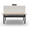 MARLO 2 People Workstation Dual Lift 1.6M - Oak & Black