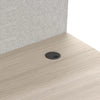 MARLO 2 People Workstation Dual Lift 1.6M - Oak & Black