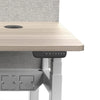 MARLO 2 People Workstation Dual Lift 1.4M  - Oak & White