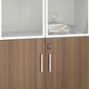 ANDERSON 2 Door Display Unit 80cm - Hazelnut & Beige