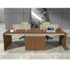 ANDERSON 2 People Back to Back Workstation 1.2M - Hazelnut & Beige