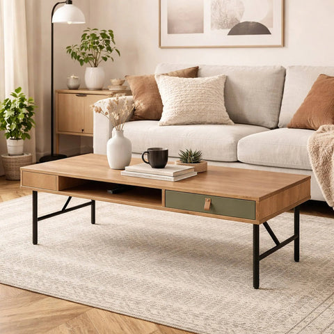 MERTONA Coffee Table 117cm - Oak