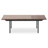 TOZZI Rectangular Coffee Table 120cm - Walnut & Black