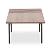 TOZZI Rectangular Coffee Table 120cm - Walnut & Black