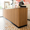 WOODFLEX Flexible Wooden Slat Wall Panel - Oak Veneer - 3000mm x 600mm - Half Round