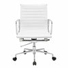 DAKIN Low Back Office Chair - White & Chrome