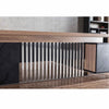 DAXTON Executive Desk with Left Return 2.4M - Warm Oak & Black