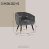 DENIZ Lounge Chair - Denim Blue