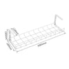 Under Desk Basket Cable Tray Management - White
