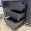 220-240cm VENTURA Reversible Executive Desk - Left or Right Return - Oak & Black