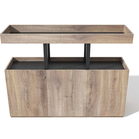 TRIBECA Credenza Cabinet 135cm - Warm Oak with Black
