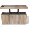 TRIBECA Credenza Cabinet 135cm - Warm Oak with Black