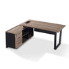 ADRIANO Reversible Executive Office Desk 160-180cm - Light Brown