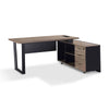 ADRIANO Reversible Executive Office Desk 160-180cm - Light Brown