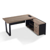 ADRIANO Reversible Executive Office Desk 160-180cm - Light Brown