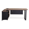 ADRIANO Reversible Executive Office Desk 160-180cm - Light Brown