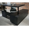 DAXTON Executive Desk with Left Return with Lift 200cm - Black
