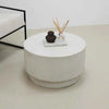 ROCCO Indoor & Outdoor Coffee Table 60cm - White Concrete