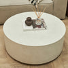 ROCCO Coffee Table 80cm - White Concrete