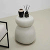 ROCCO Indoor & Outdoor Side Table Stool 38cm - White Concrete