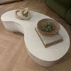 ROCCO Coffee Table 123cm - White Concrete