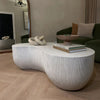 ROCCO Coffee Table 123cm - White Concrete