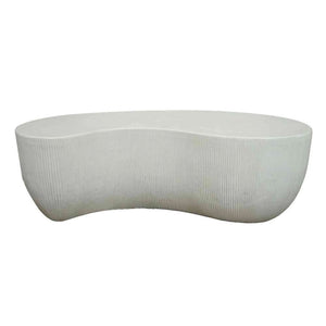 ROCCO Indoor & Outdoor Coffee Table 123cm - White Concrete