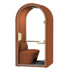 DUKE Single Seater Acoustic Office Silent Booth Pod - Orange