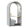 DUKE Single Seater Acoustic Office Silent Booth Pod - Silver