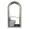 DUKE Single Seater Acoustic Office Silent Booth Pod - Silver
