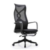 Murry  High Back Office Chair with Retractable Footrest - Black
