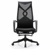 Murry  High Back Office Chair with Retractable Footrest - Black