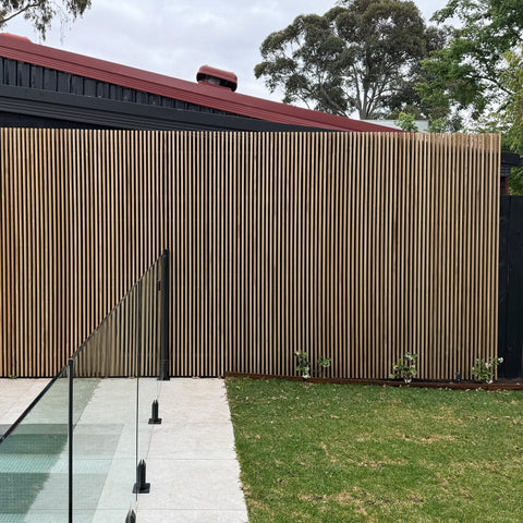 Solid Hard Wood Wall & Fencing Cladding - SAMPLE - 300mm x 147mm